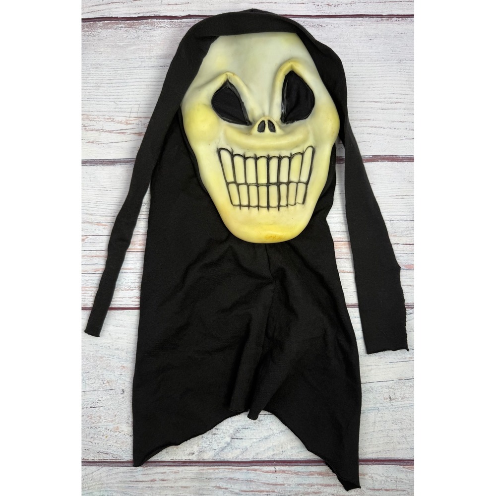 Easter Unlimited Hooded Skeleton Mask Grinning Skull Halloween Costume GID